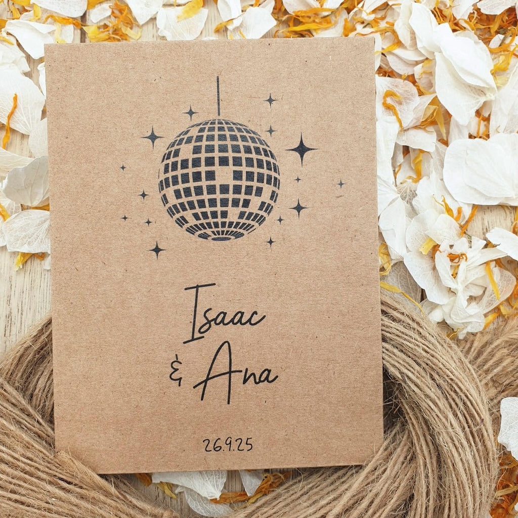 Confetti Kraft Brown Packets - Disco Design 1 - Confetti Bee