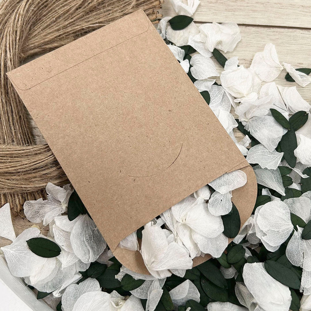 Confetti Kraft Brown Packets - Elegant Design 1 - Confetti Bee