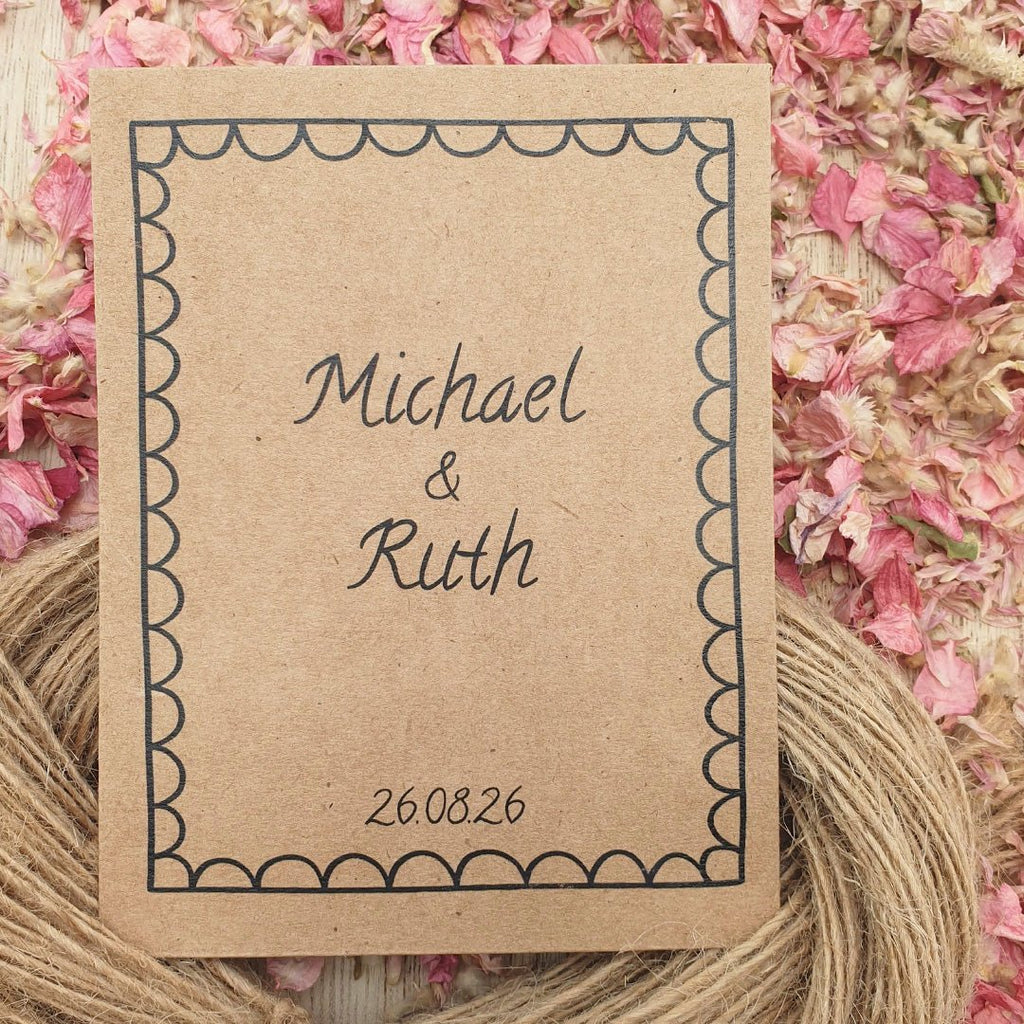 Confetti Kraft Brown Packets - Illustrated Design 3 - Confetti Bee