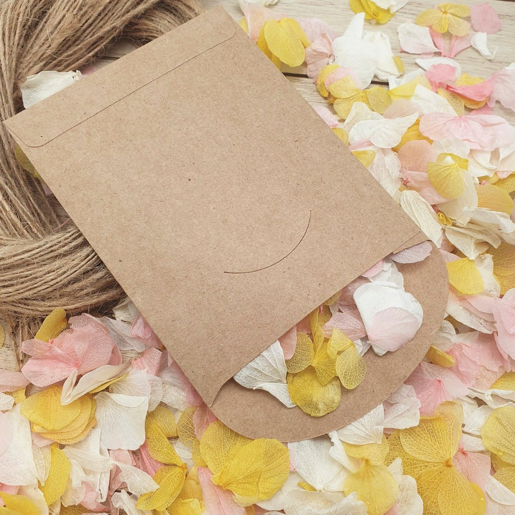 Confetti Kraft Brown Packets - Order Of The Day Design 1 - Confetti Bee