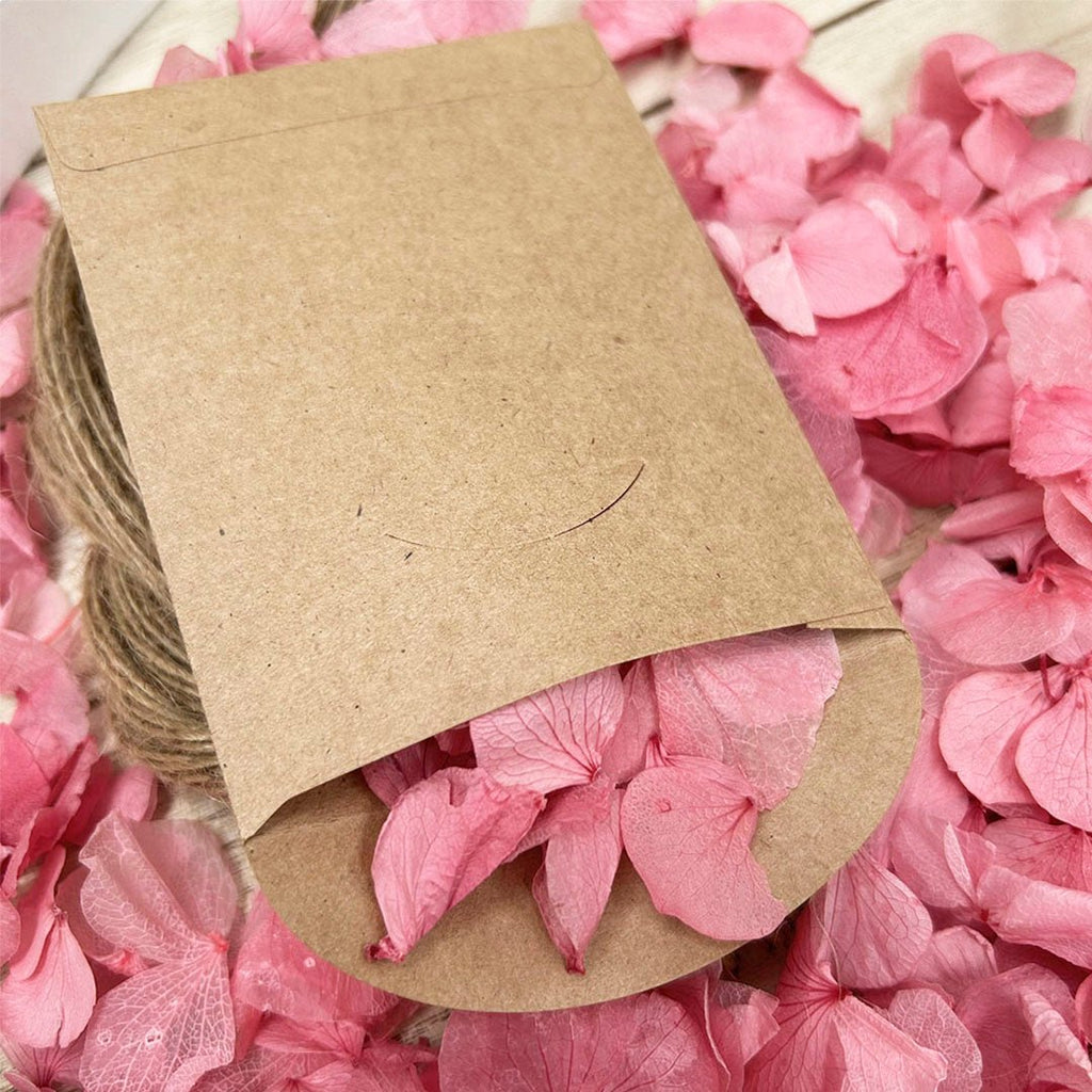 Confetti Kraft Brown Packets - Order Of The Day Heart Design 1 - Confetti Bee