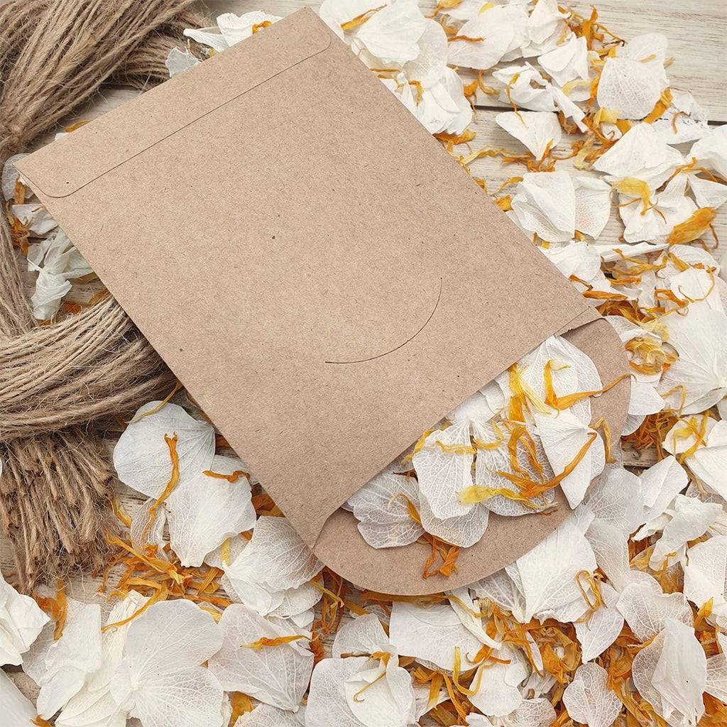 Confetti Kraft Brown Packets - Order Of The Day Stars Design 3 - Confetti Bee