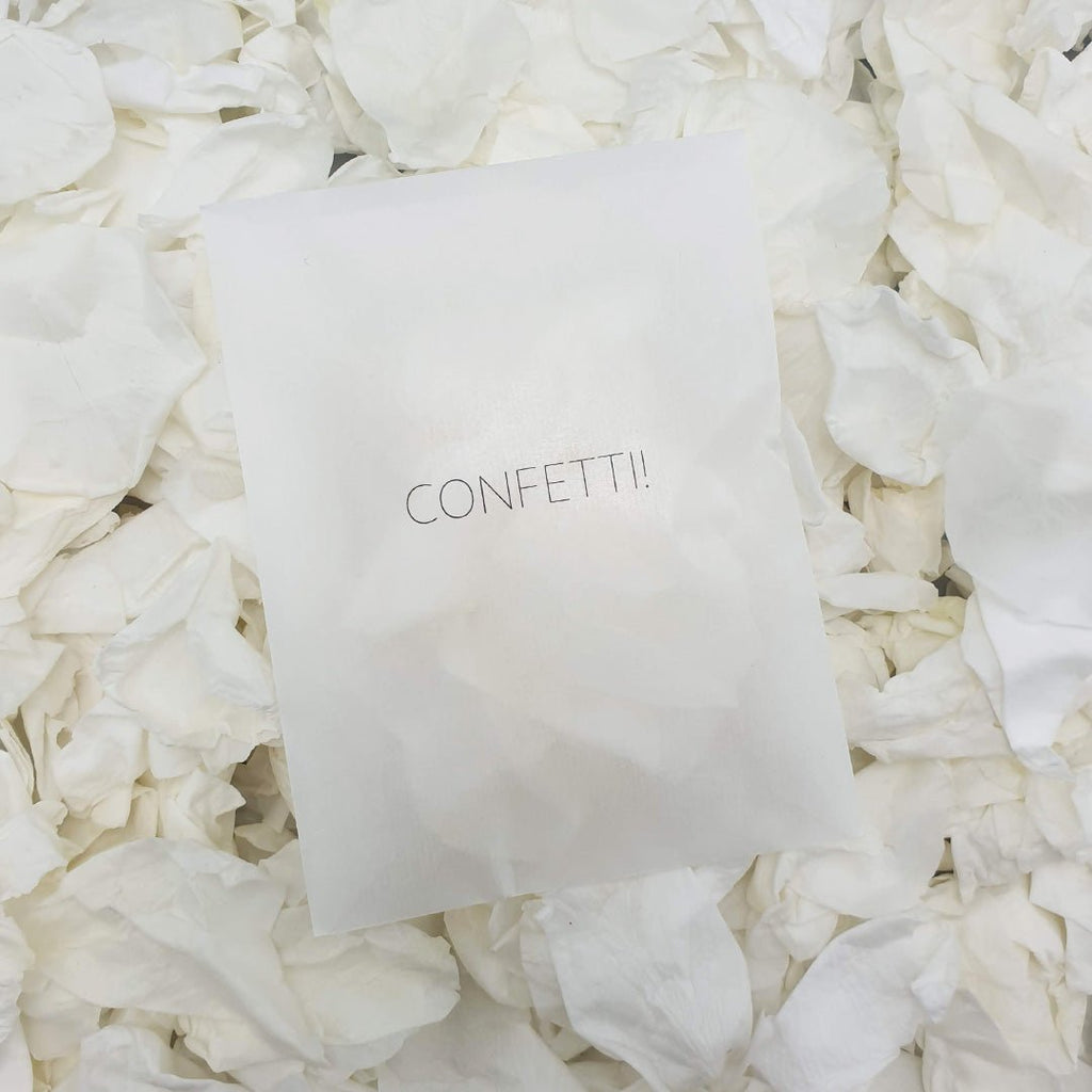 Off - White Rose Petals - Confetti Bee