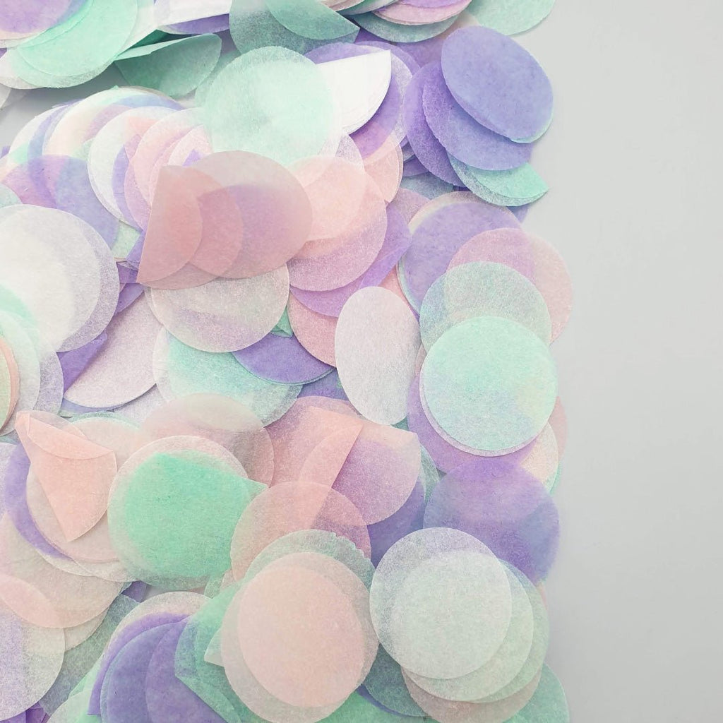 Pastel Rainbow Paper Confetti - Confetti Bee