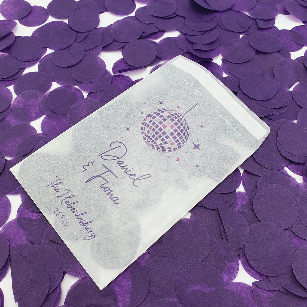 Purple Paper Confetti - Confetti Bee