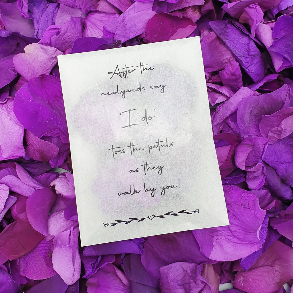 Purple Rose Petals - Confetti Bee