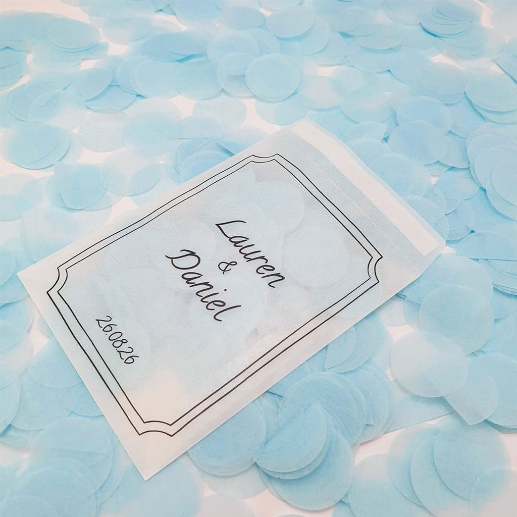 Sky Blue Paper Confetti - Confetti Bee