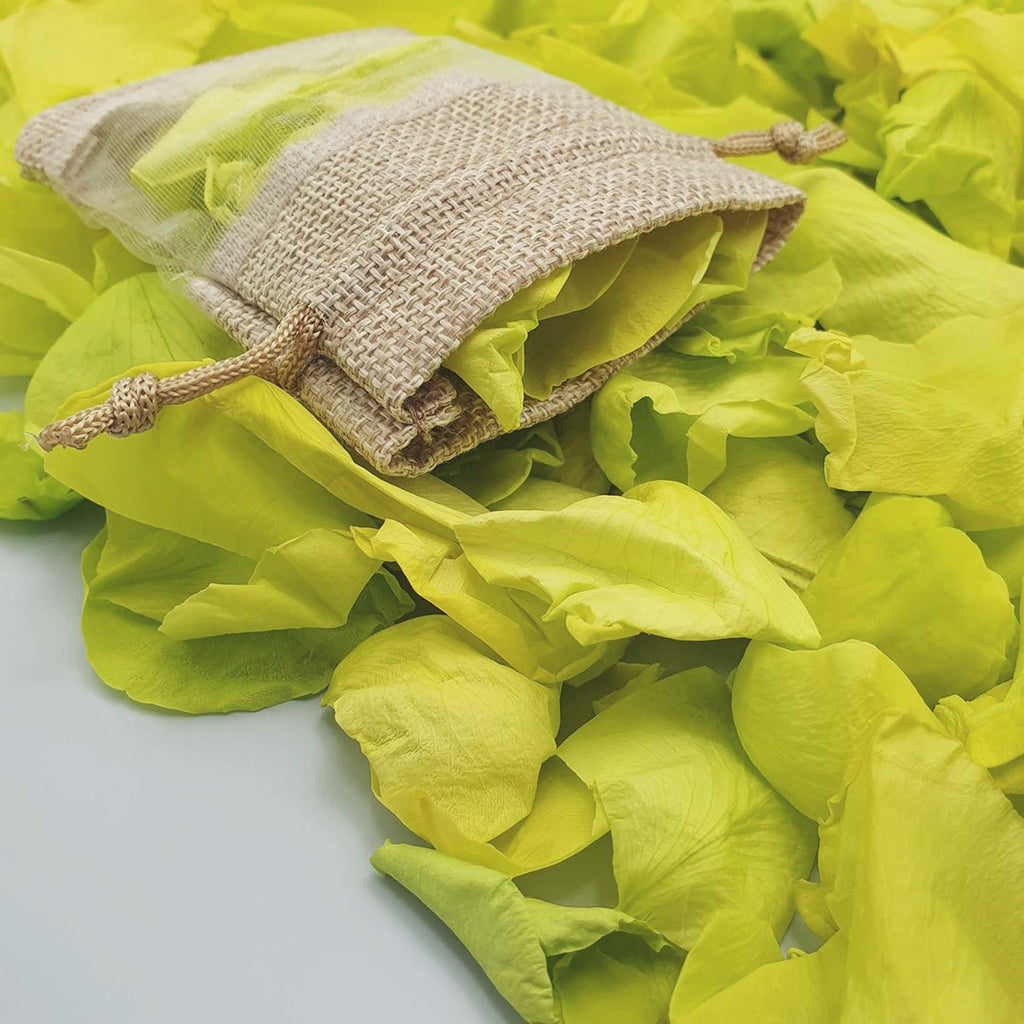 Vibrant Green Rose Petals - Confetti Bee