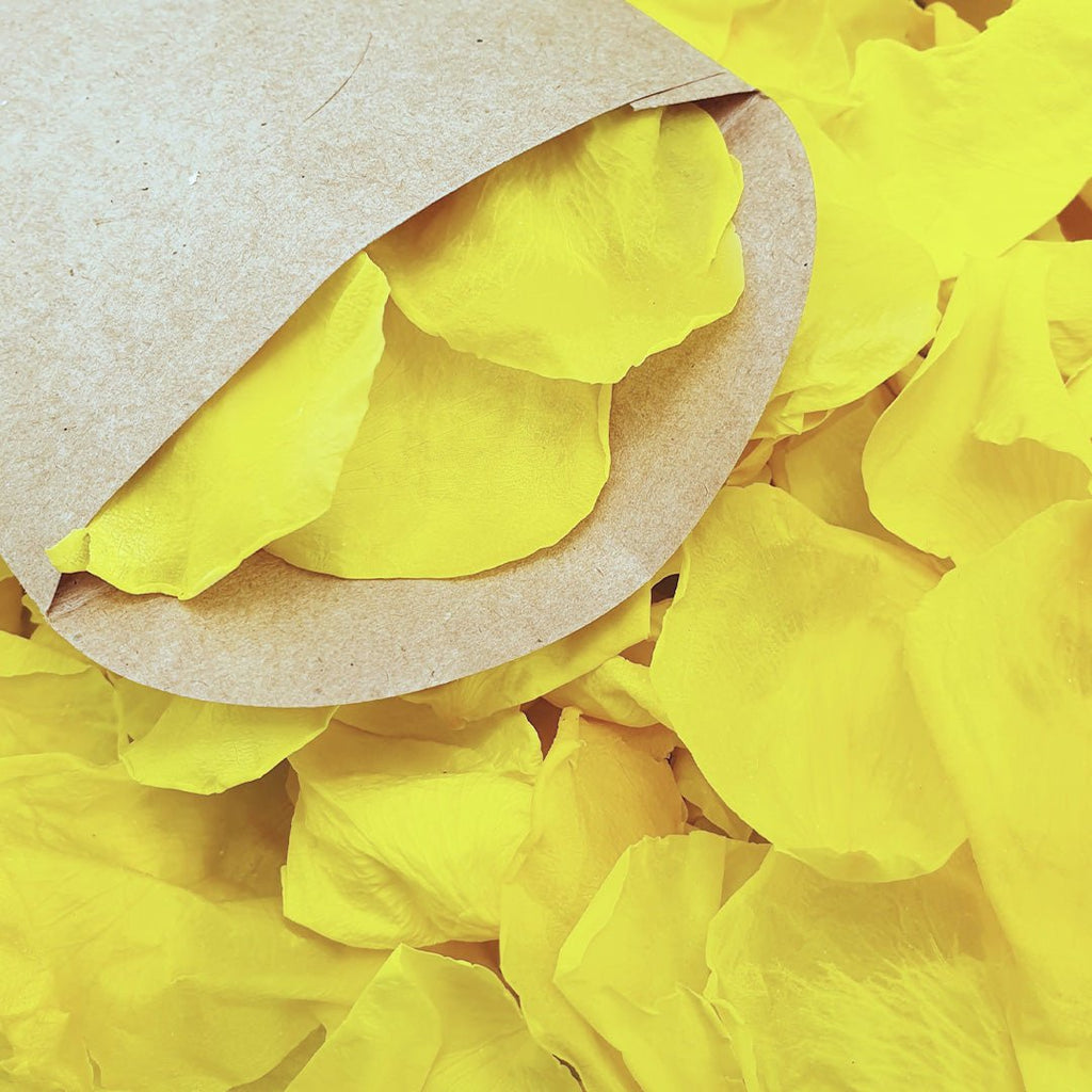 Yellow Rose Petals - Confetti Bee