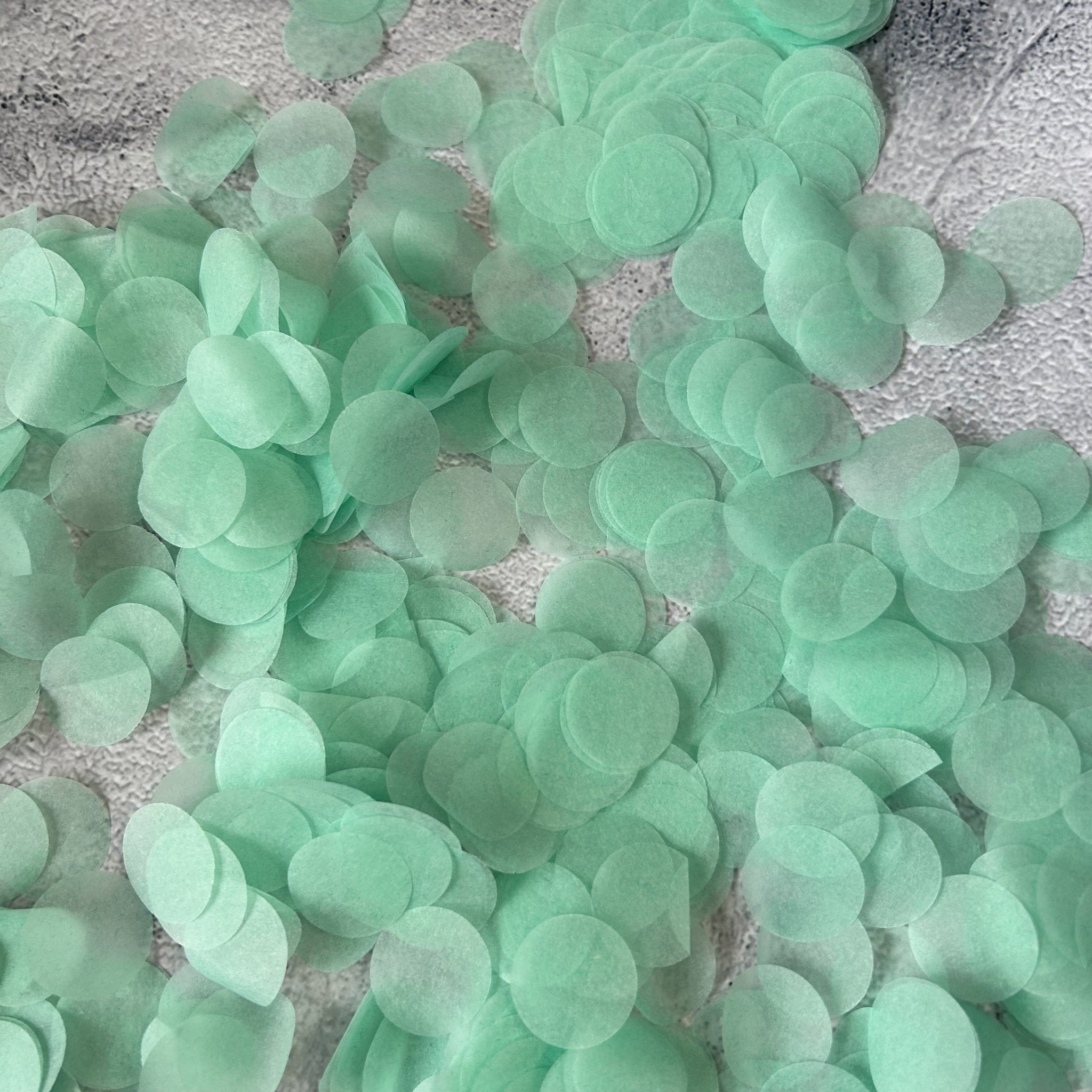 Mint Green Paper Confetti, Biodegradable Paper Confetti